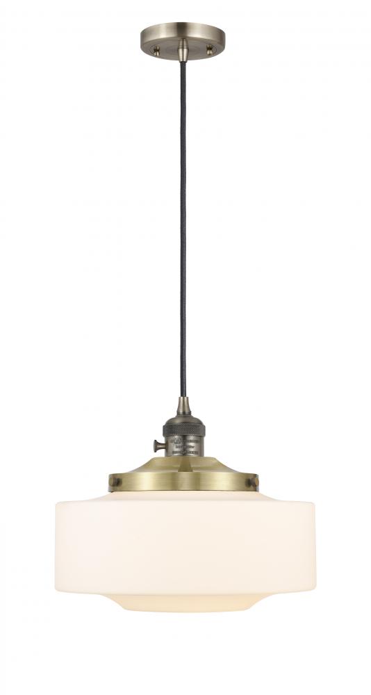 Bridgeton - 1 Light - 16 inch - Antique Brass - Cord hung - Mini Pendant