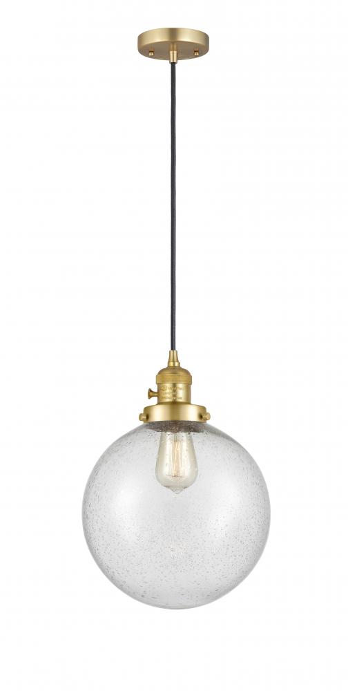 Beacon - 1 Light - 10 inch - Satin Gold - Cord hung - Mini Pendant