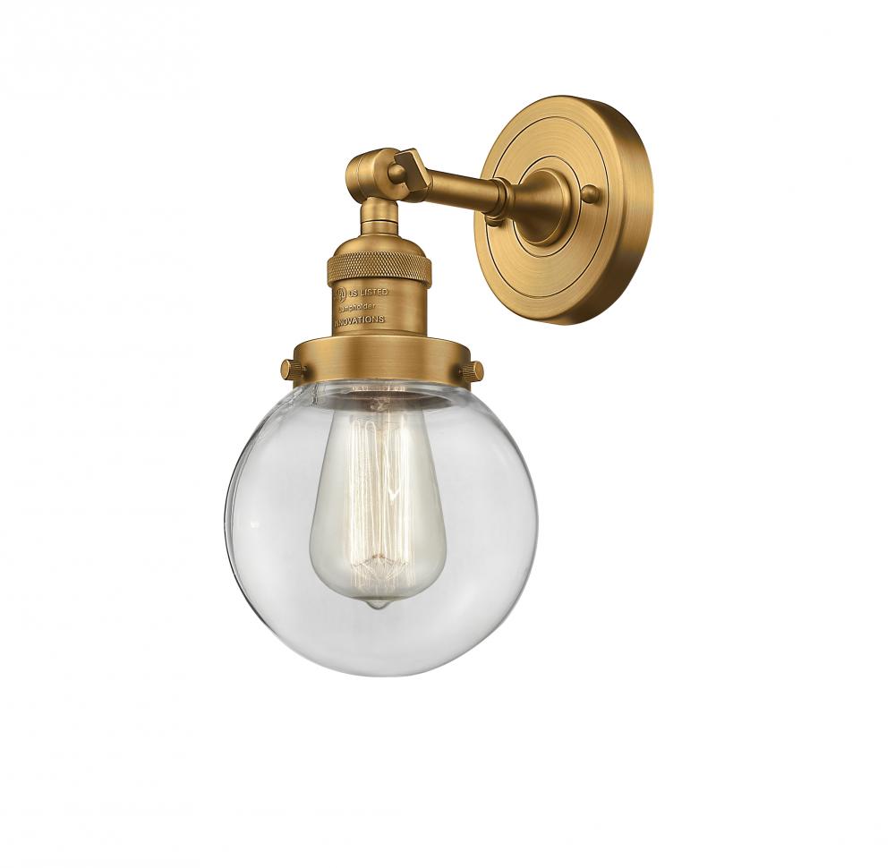 Beacon - 1 Light - 6 inch - Brushed Brass - Sconce