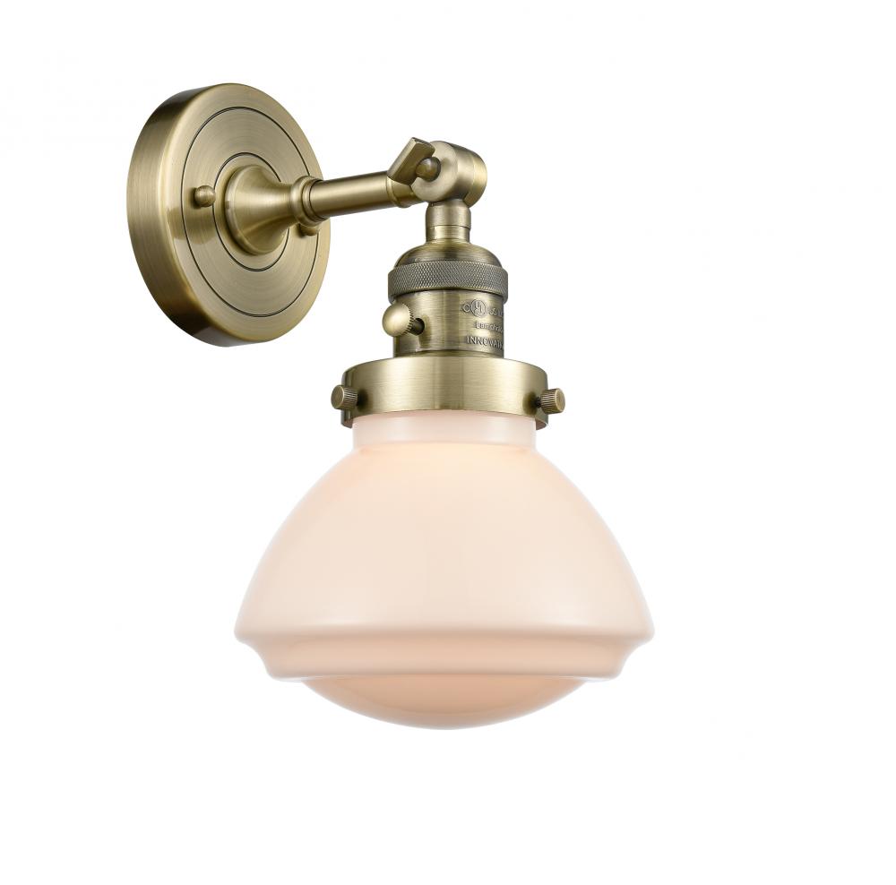 Olean - 1 Light - 7 inch - Antique Brass - Sconce