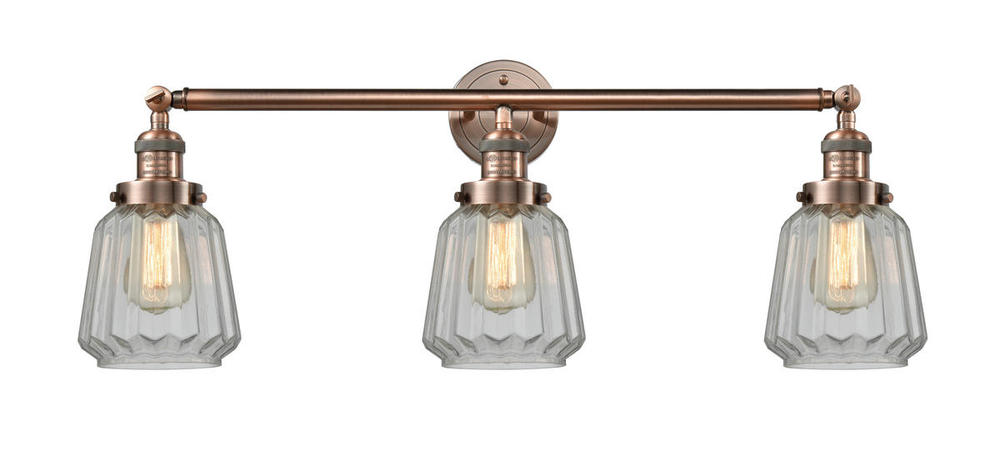 Chatham - 3 Light - 30 inch - Antique Copper - Bath Vanity Light