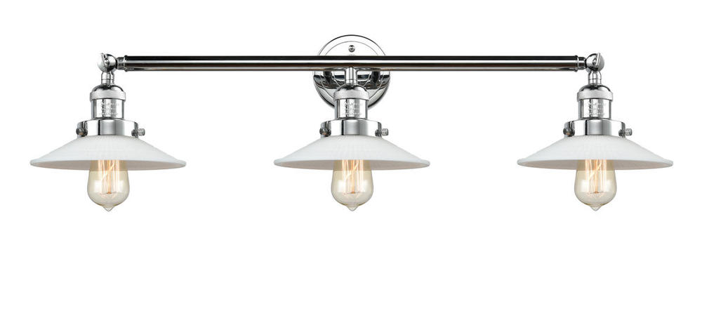 Halophane - 3 Light - 33 inch - Polished Chrome - Bath Vanity Light