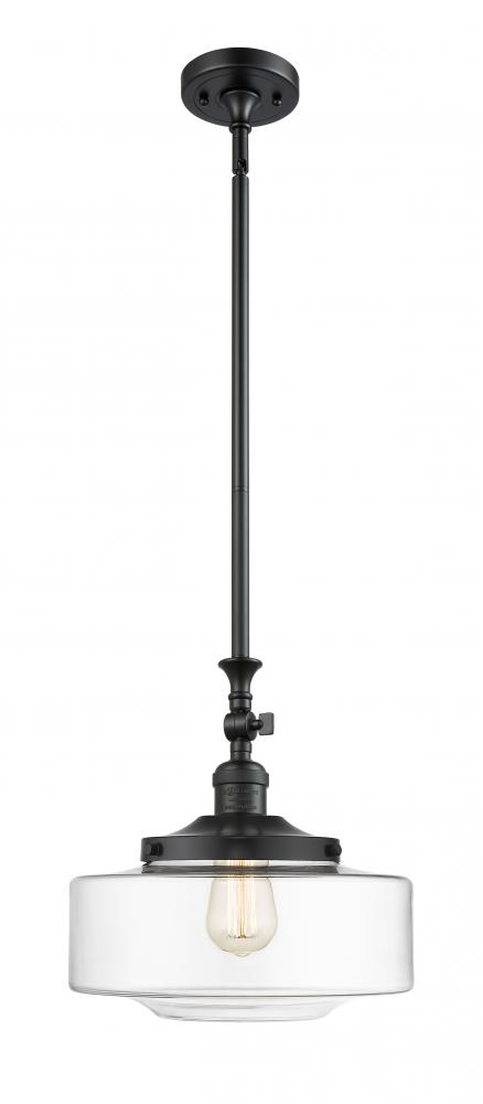 Bridgeton - 1 Light - 12 inch - Matte Black - Stem Hung - Mini Pendant