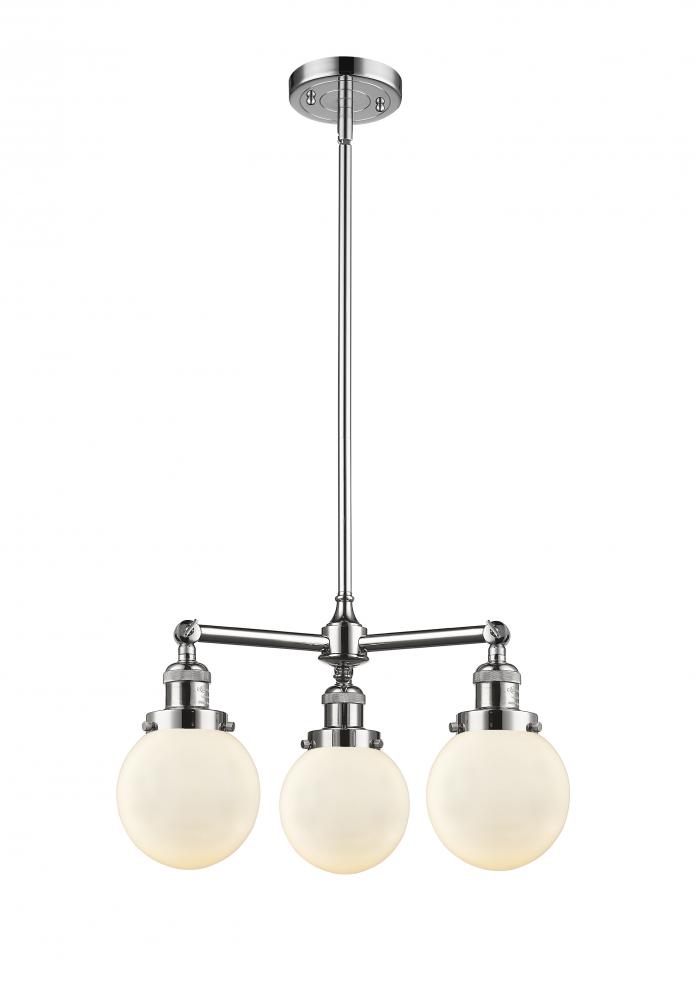 Beacon - 3 Light - 19 inch - Polished Chrome - Stem Hung - Chandelier