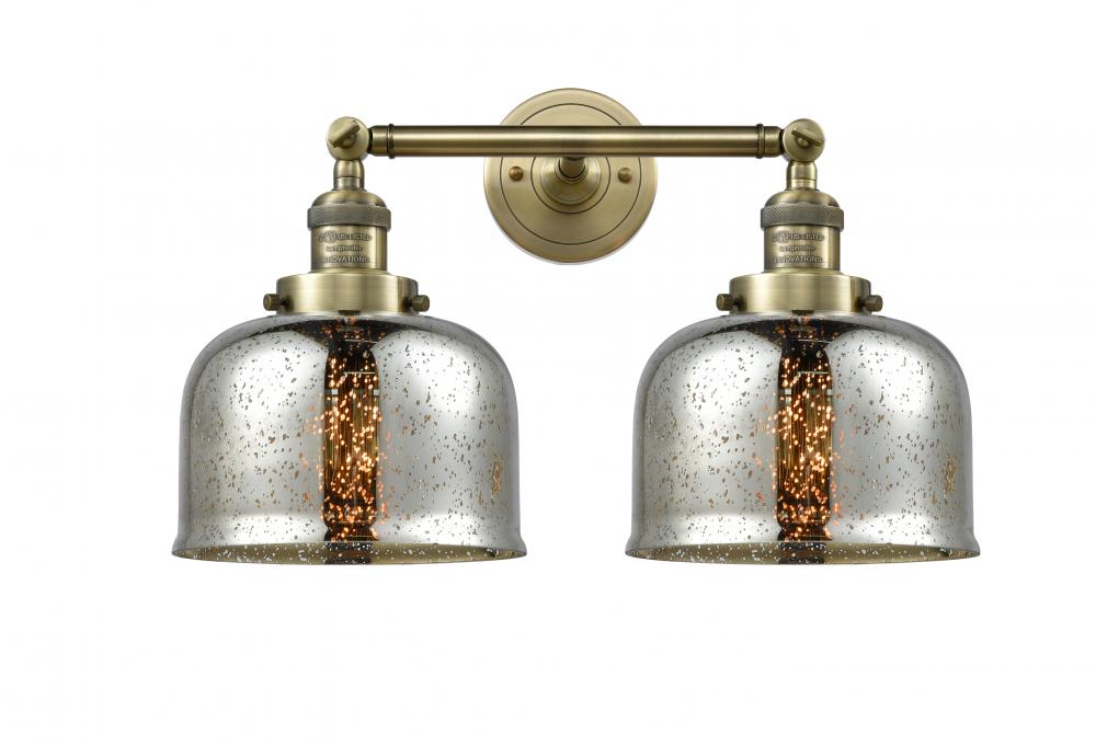 Bell - 2 Light - 19 inch - Antique Brass - Bath Vanity Light