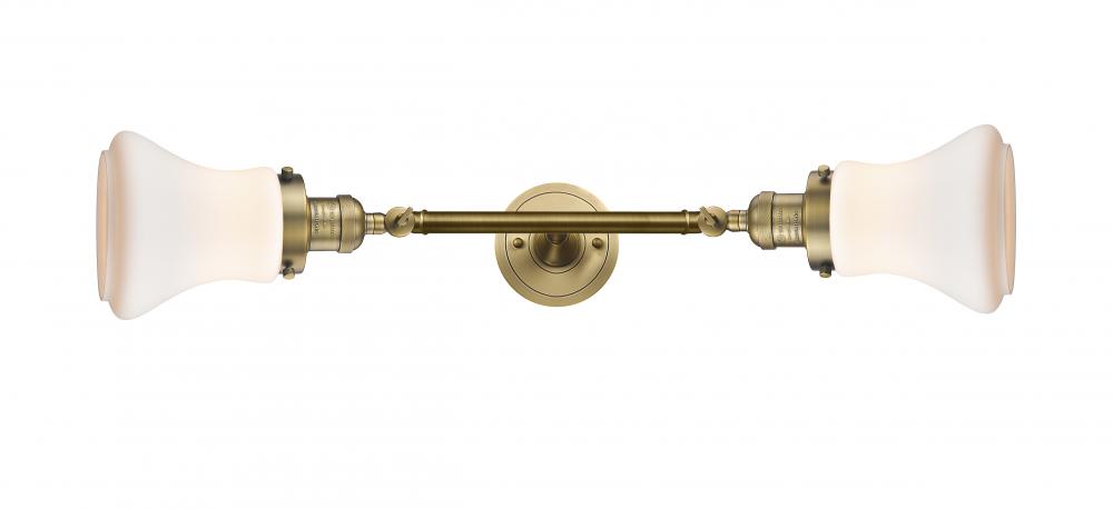 Bellmont - 2 Light - 6 inch - Brushed Brass - Bath Vanity Light