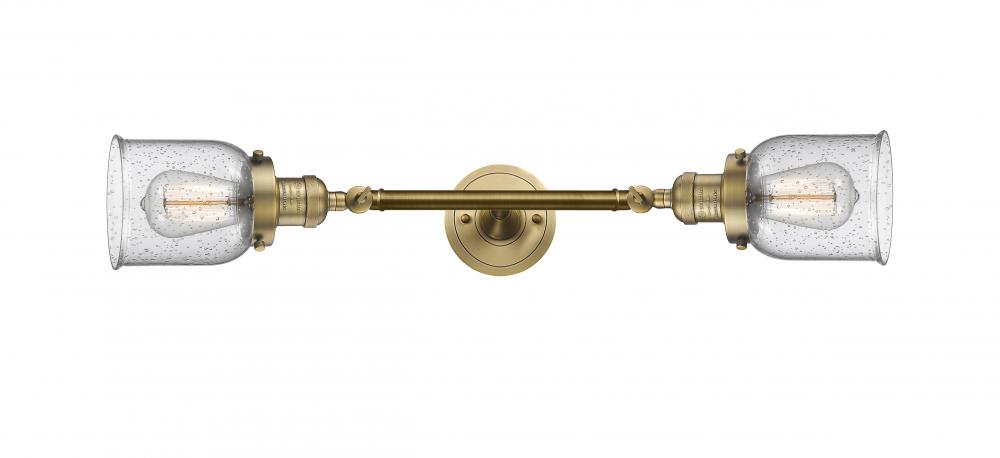 Bell - 2 Light - 5 inch - Brushed Brass - Bath Vanity Light