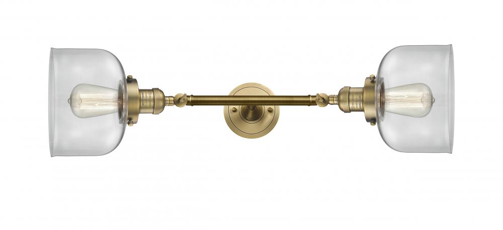 Bell - 2 Light - 8 inch - Brushed Brass - Bath Vanity Light