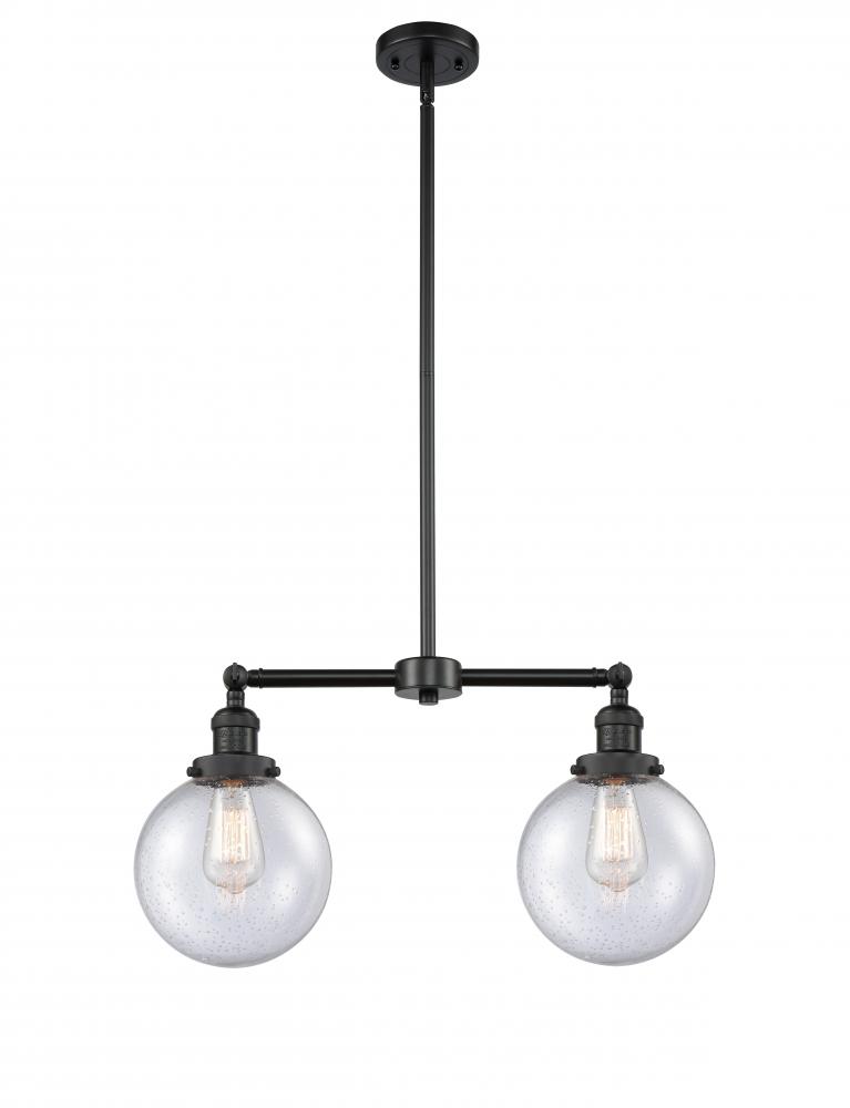 Beacon - 2 Light - 25 inch - Matte Black - Stem Hung - Island Light