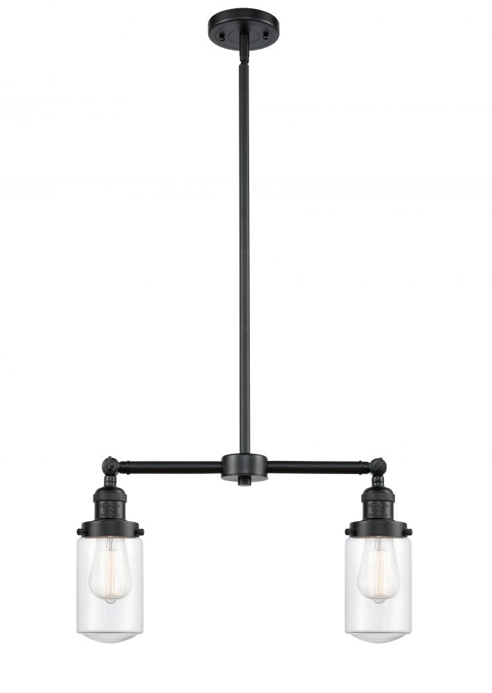 Dover - 2 Light - 21 inch - Oil Rubbed Bronze - Stem Hung - Adjustable Island Light
