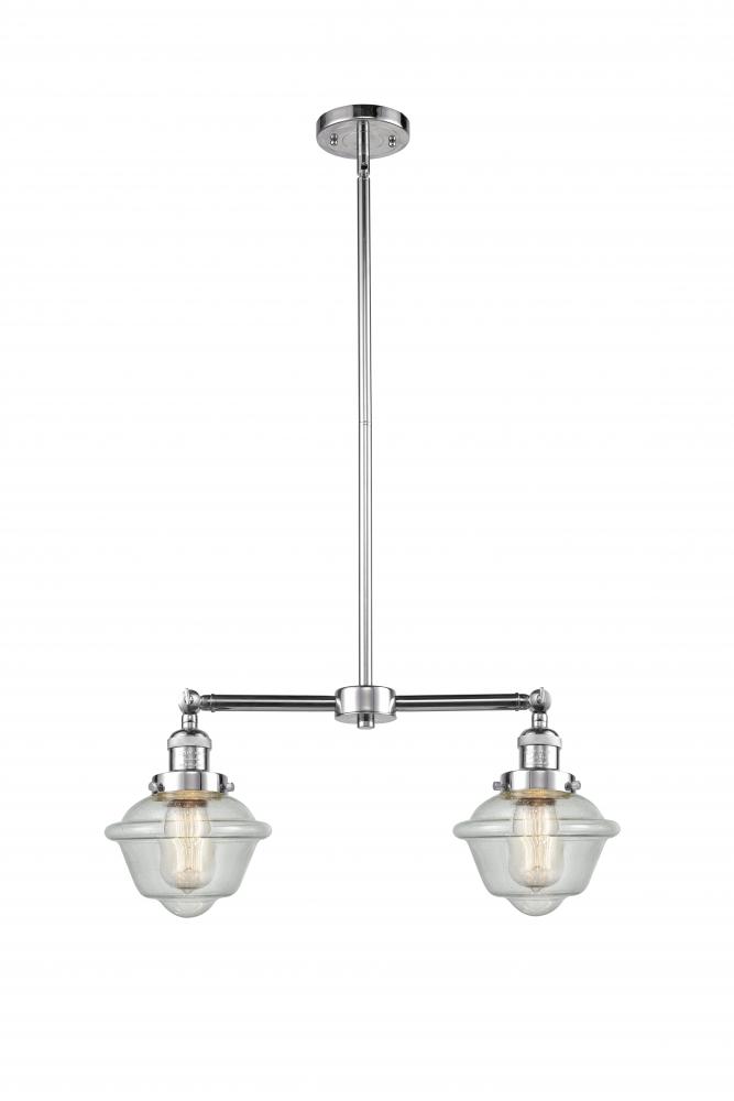 Oxford - 2 Light - 24 inch - Polished Chrome - Stem Hung - Island Light