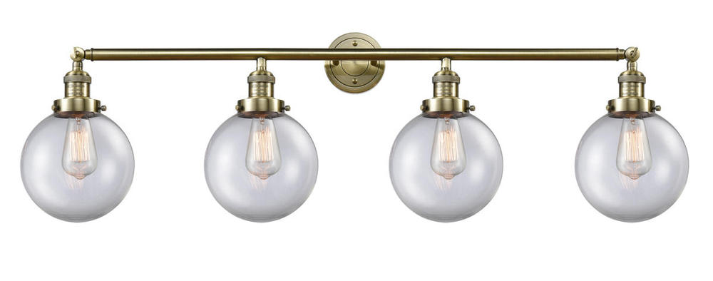 Beacon - 4 Light - 44 inch - Antique Brass - Bath Vanity Light