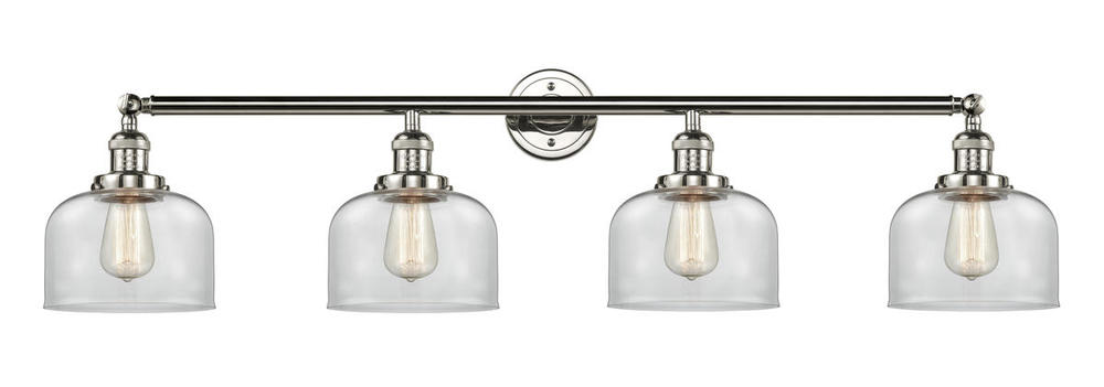 Bell - 4 Light - 44 inch - Polished Nickel - Bath Vanity Light