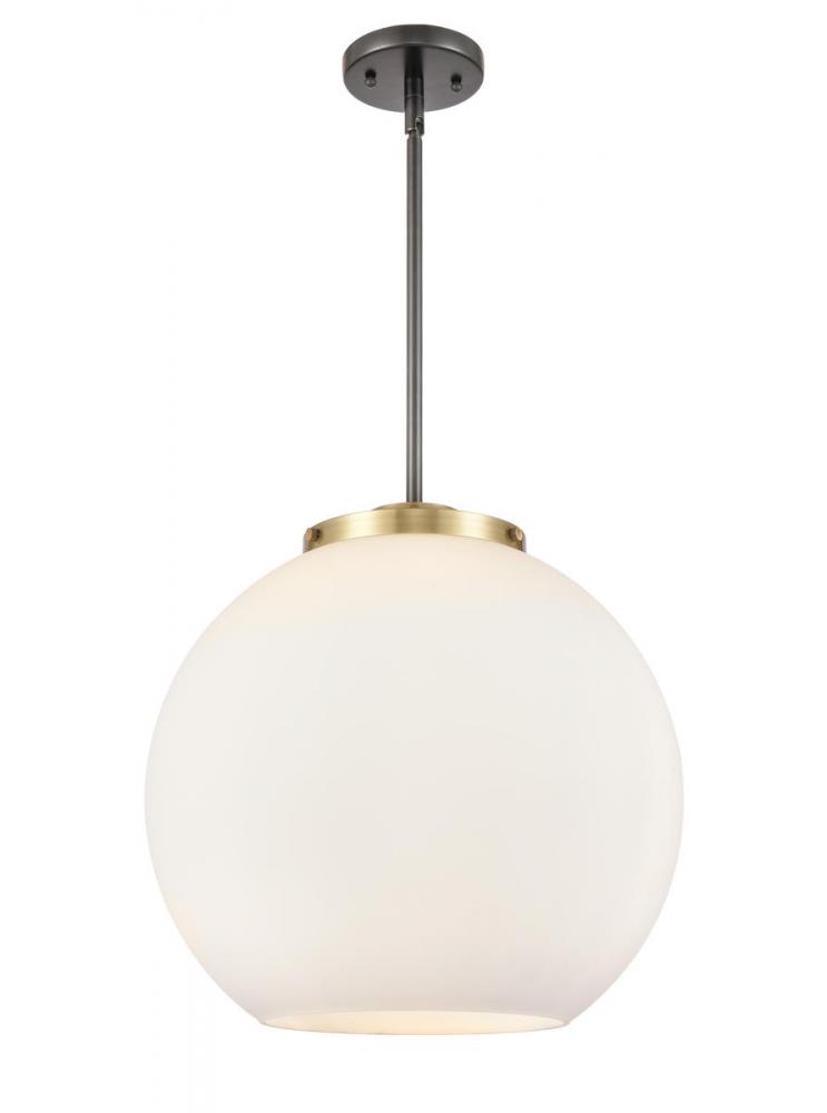 Athens - 3 Light - 16 inch - Black Antique Brass - Cord hung - Pendant