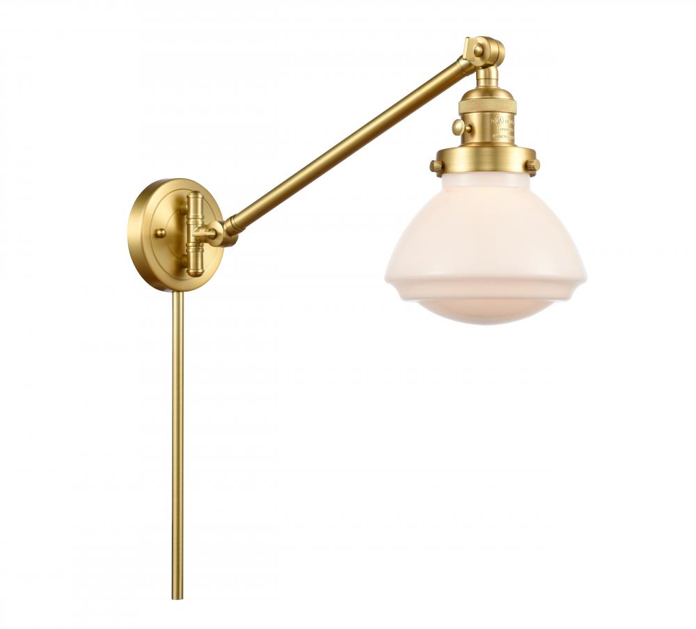 Olean - 1 Light - 9 inch - Satin Gold - Swing Arm