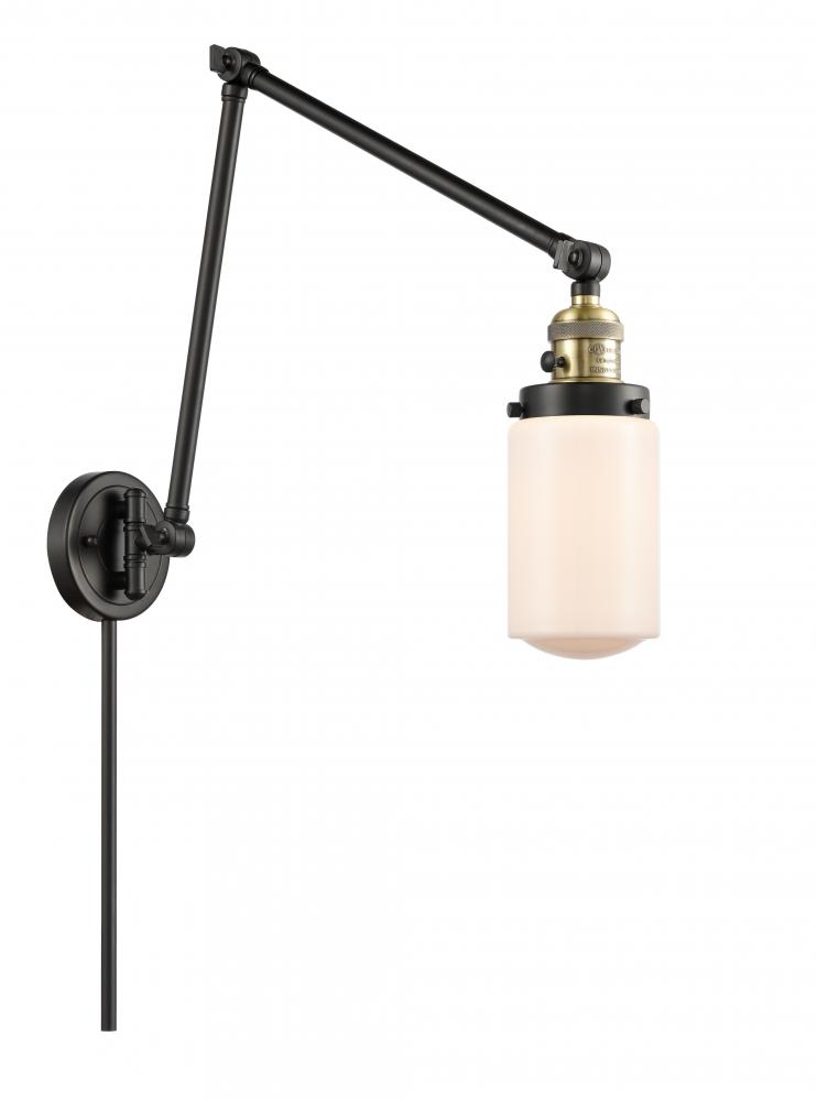 Dover - 1 Light - 5 inch - Black Antique Brass -Adjustable Swing Arm