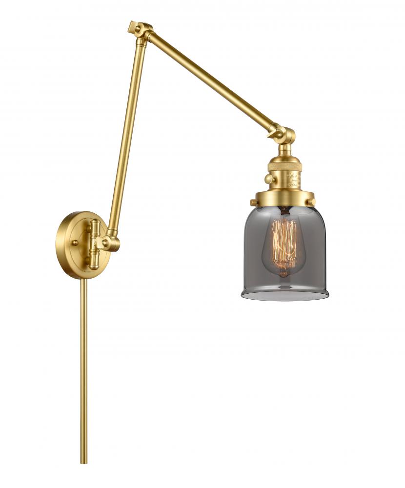 Bell - 1 Light - 8 inch - Satin Gold - Swing Arm