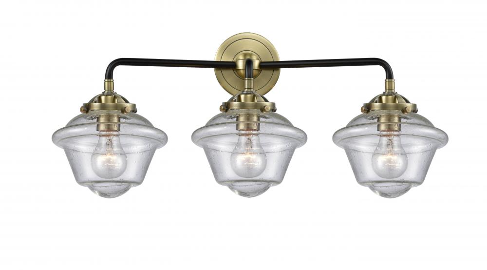 Oxford - 3 Light - 26 inch - Black Antique Brass - Bath Vanity Light