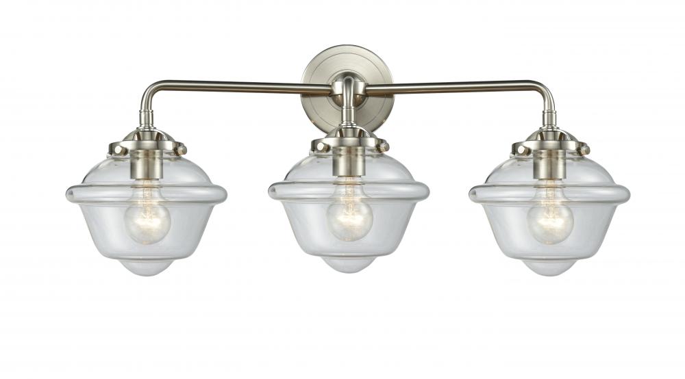 Oxford - 3 Light - 26 inch - Brushed Satin Nickel - Bath Vanity Light