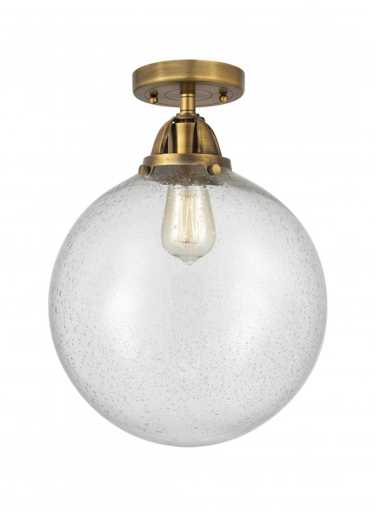 Beacon - 1 Light - 12 inch - Brushed Brass - Semi-Flush Mount