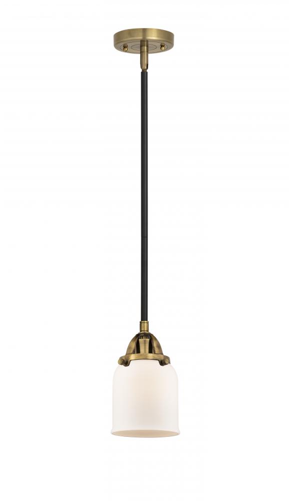 Bell - 1 Light - 5 inch - Black Antique Brass - Cord hung - Mini Pendant