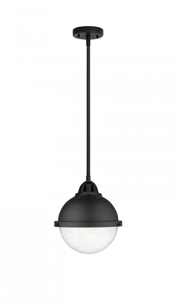 Hampden - 1 Light - 9 inch - Matte Black - Cord hung - Mini Pendant