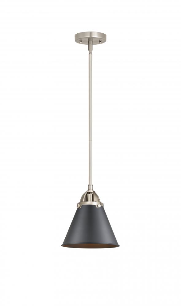 Appalachian - 1 Light - 8 inch - Brushed Satin Nickel - Cord hung - Mini Pendant