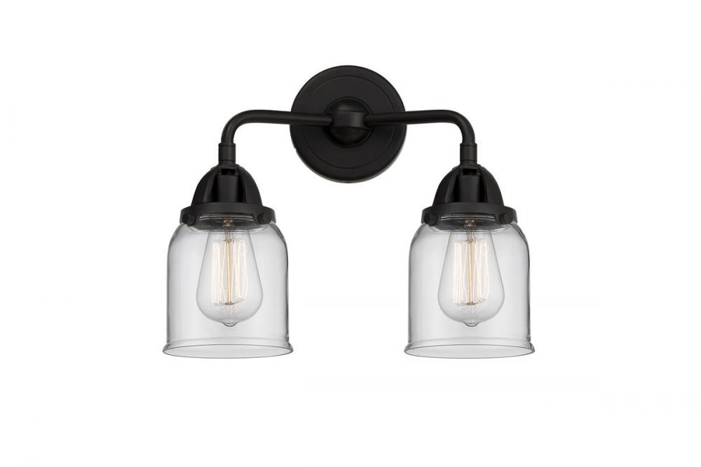 Bell - 2 Light - 13 inch - Matte Black - Bath Vanity Light