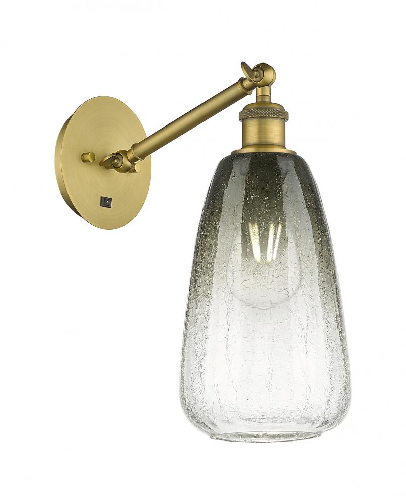 Brookhaven Almond - 1 Light - 6 inch - Brushed Brass - Sconce