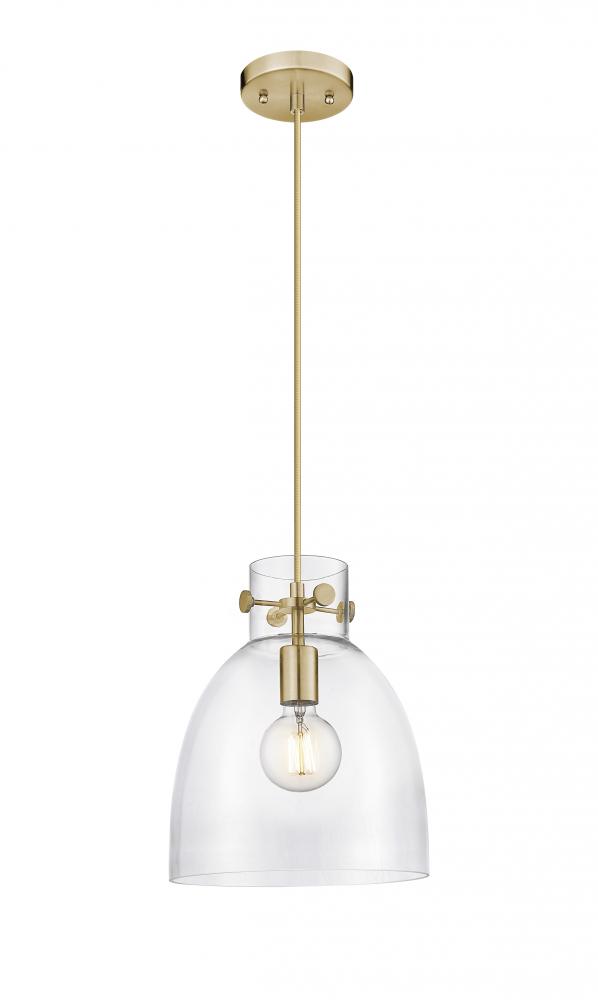 Newton Bell - 1 Light - 10 inch - Champagne Bronze - Cord hung - Pendant