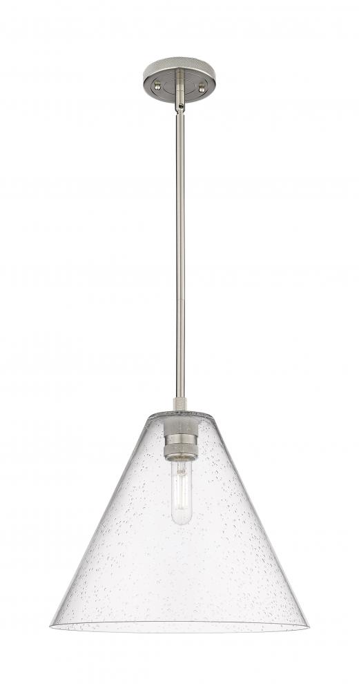 Crown Point - 1 Light - 12 inch - Satin Nickel - Pendant
