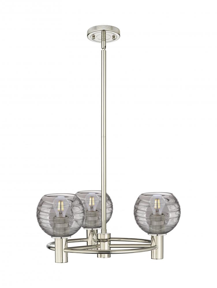 Crown Point - 3 Light - 20 inch - Polished Nickel - Pendant