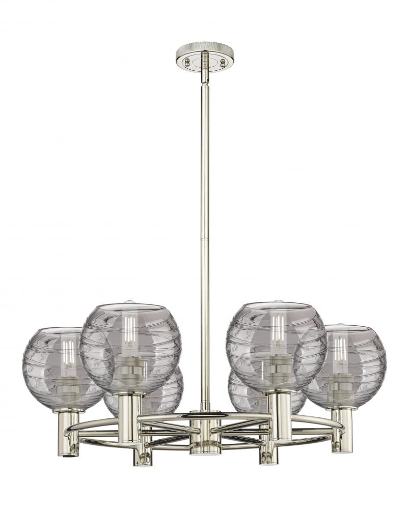 Crown Point - 6 Light - 26 inch - Polished Nickel - Chandelier
