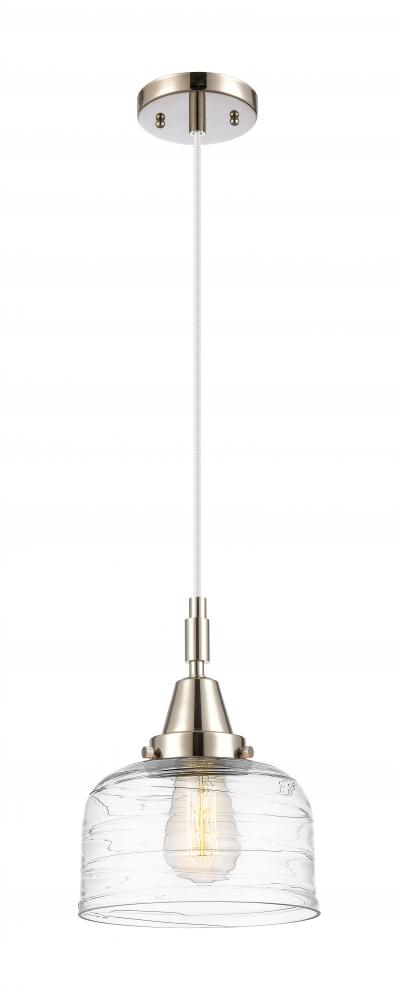 Bell - 1 Light - 8 inch - Polished Nickel - Mini Pendant