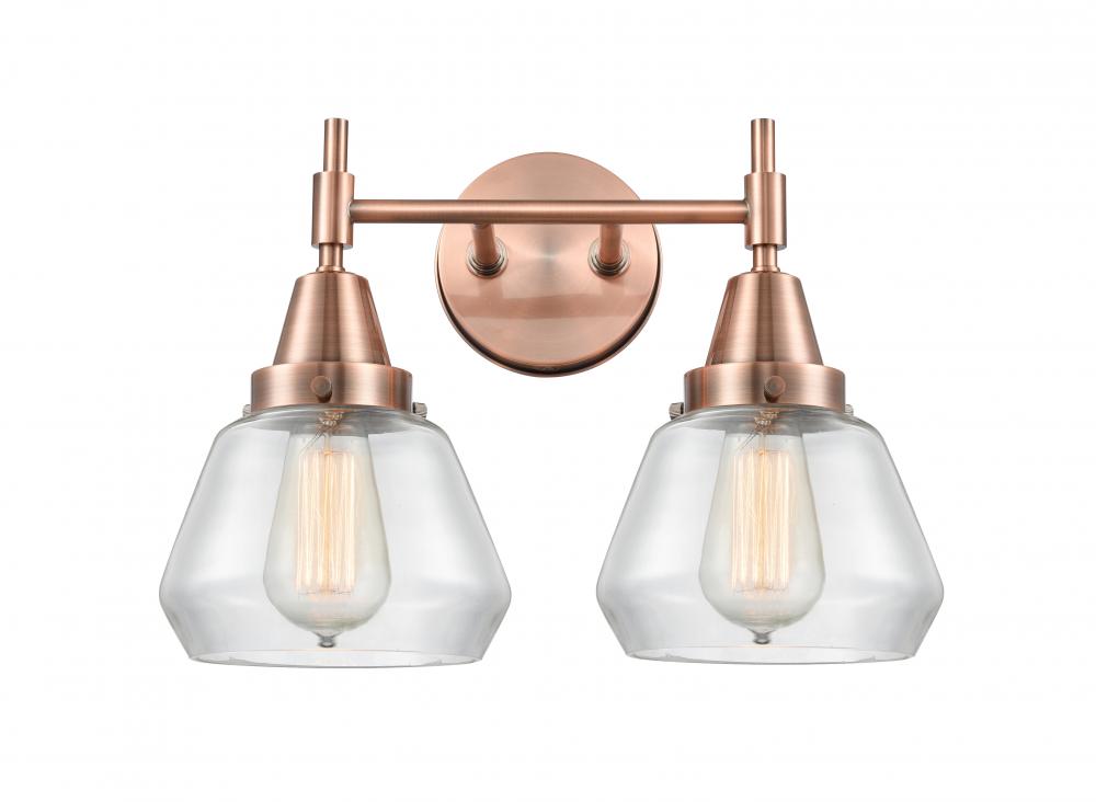 Fulton - 2 Light - 16 inch - Antique Copper - Bath Vanity Light