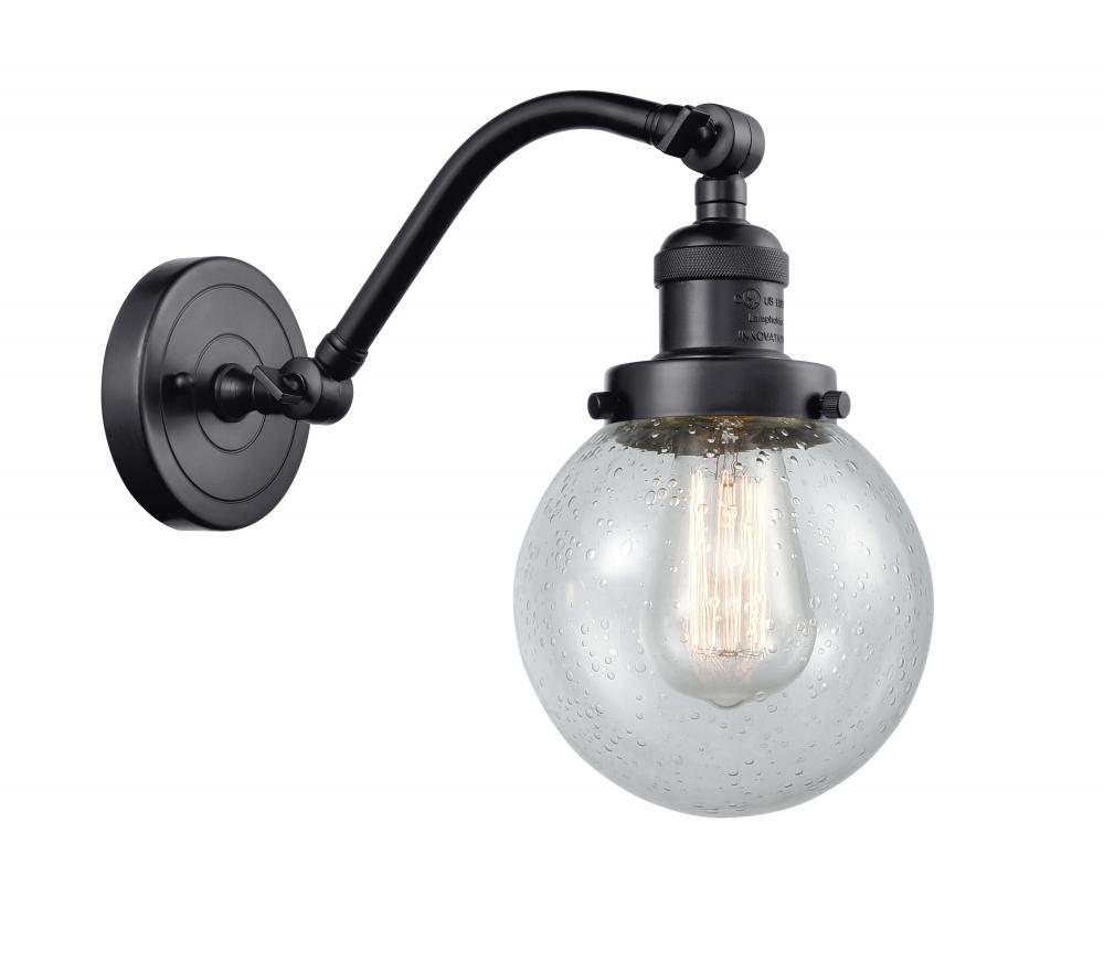 Beacon - 1 Light - 6 inch - Matte Black - Adjustable Sconce