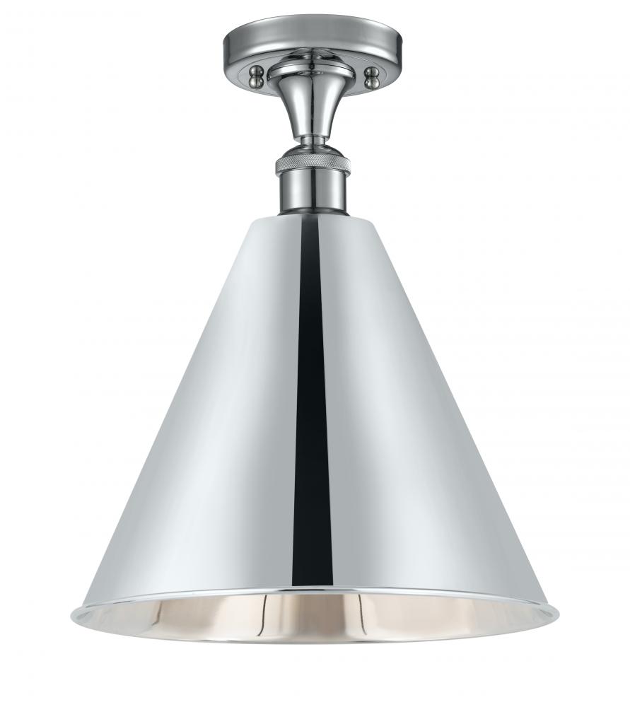 Berkshire - 1 Light - 16 inch - Polished Chrome - Semi-Flush Mount