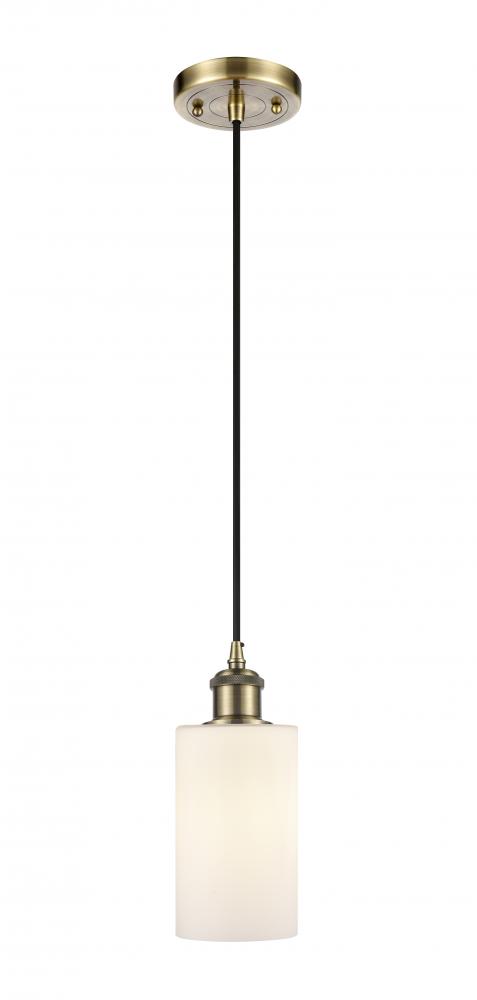 Clymer - 1 Light - 4 inch - Antique Brass - Cord hung - Mini Pendant