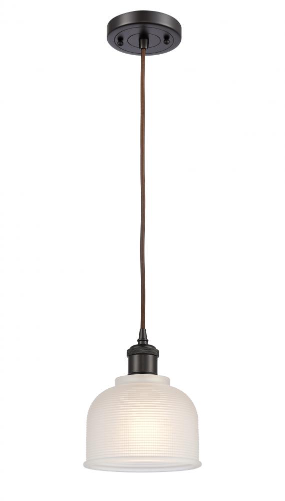 Dayton - 1 Light - 6 inch - Oil Rubbed Bronze - Cord hung - Mini Pendant