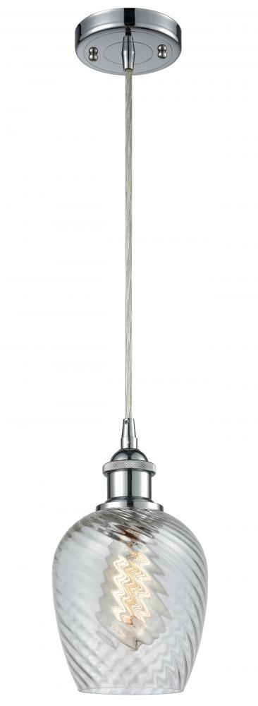 Salina - 1 Light - 6 inch - Polished Chrome - Cord hung - Mini Pendant