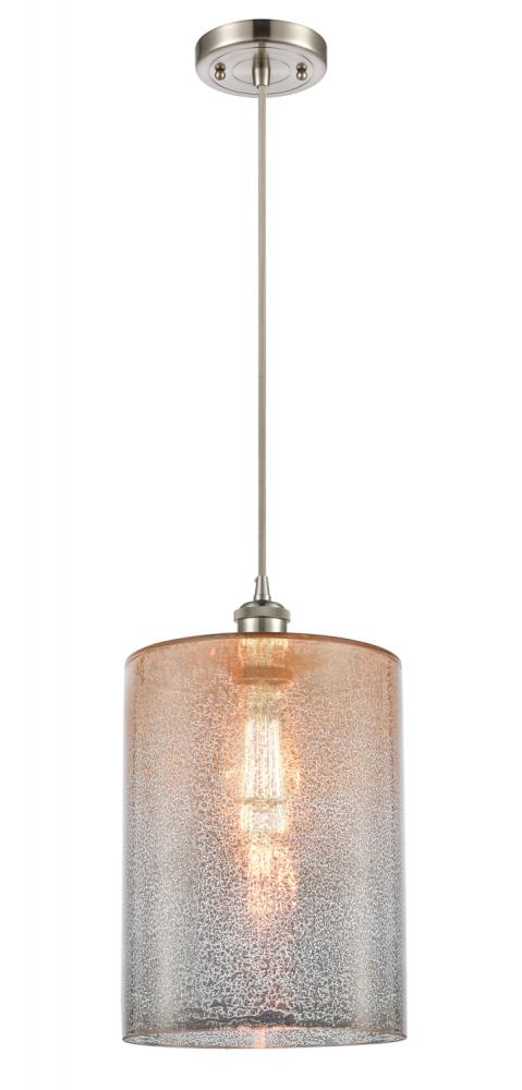 Cobbleskill - 1 Light - 9 inch - Brushed Satin Nickel - Cord hung - Mini Pendant