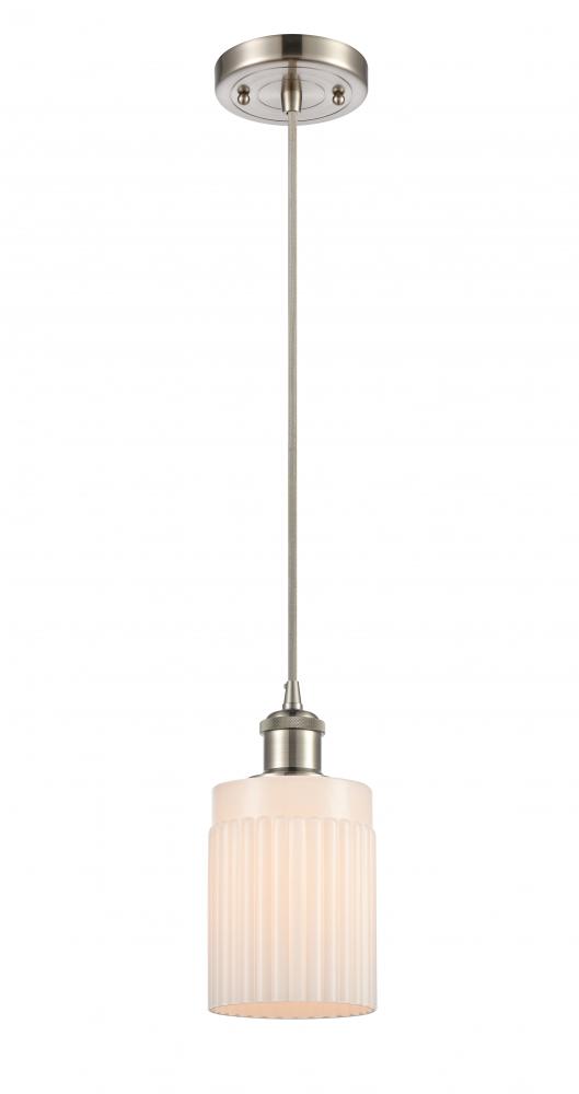 Hadley - 1 Light - 5 inch - Brushed Satin Nickel - Cord hung - Mini Pendant