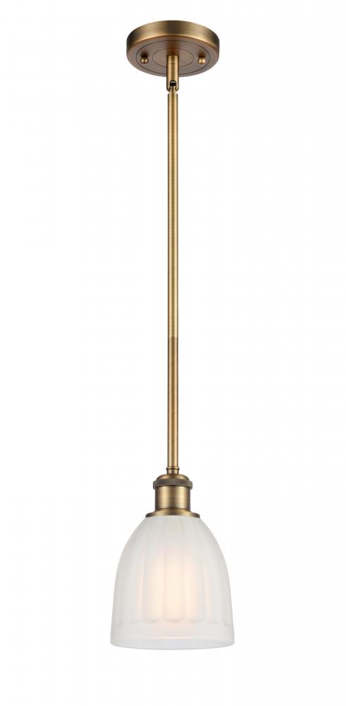 Brookfield - 1 Light - 6 inch - Brushed Brass - Mini Pendant