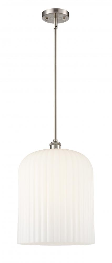 Bridal Veil - 1 Light - 5 inch - Brushed Satin Nickel - Mini Pendant