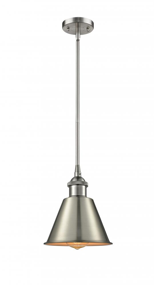 Smithfield - 1 Light - 7 inch - Brushed Satin Nickel - Mini Pendant