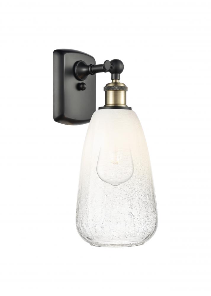 Brookhaven Almond - 1 Light - 6 inch - Black Antique Brass - Sconce