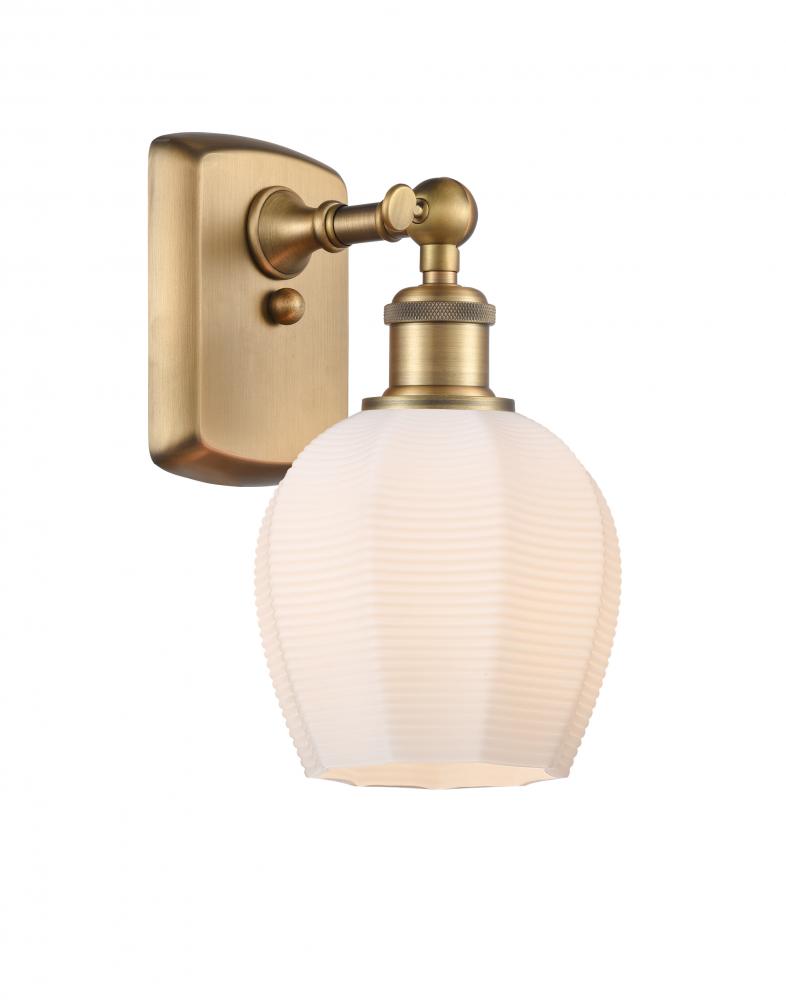 Norfolk - 1 Light - 6 inch - Brushed Brass - Sconce