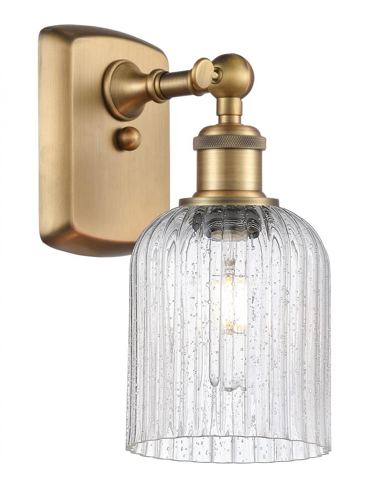 Bridal Veil - 1 Light - 5 inch - Brushed Brass - Sconce