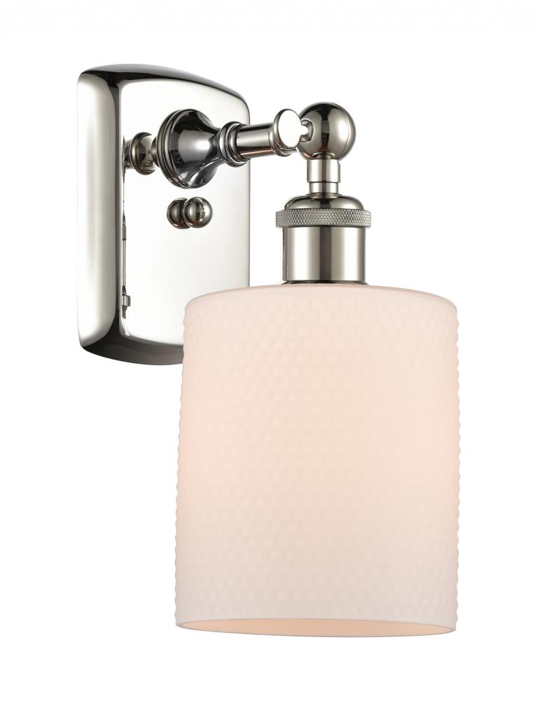 Cobbleskill - 1 Light - 5 inch - Polished Nickel - Sconce