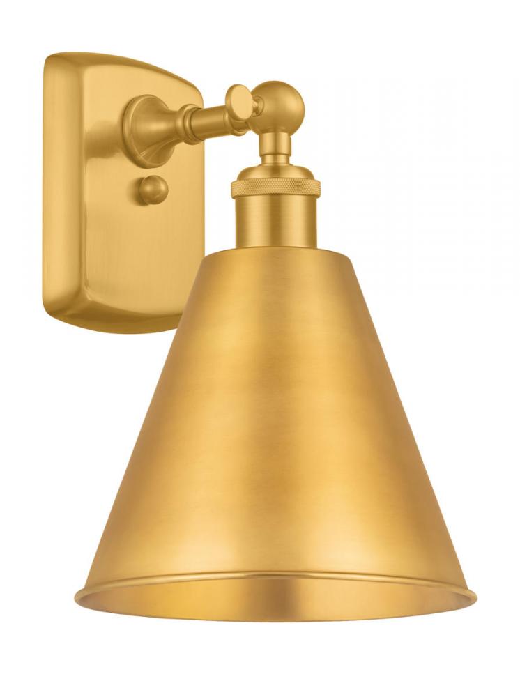 Berkshire - 1 Light - 8 inch - Satin Gold - Sconce